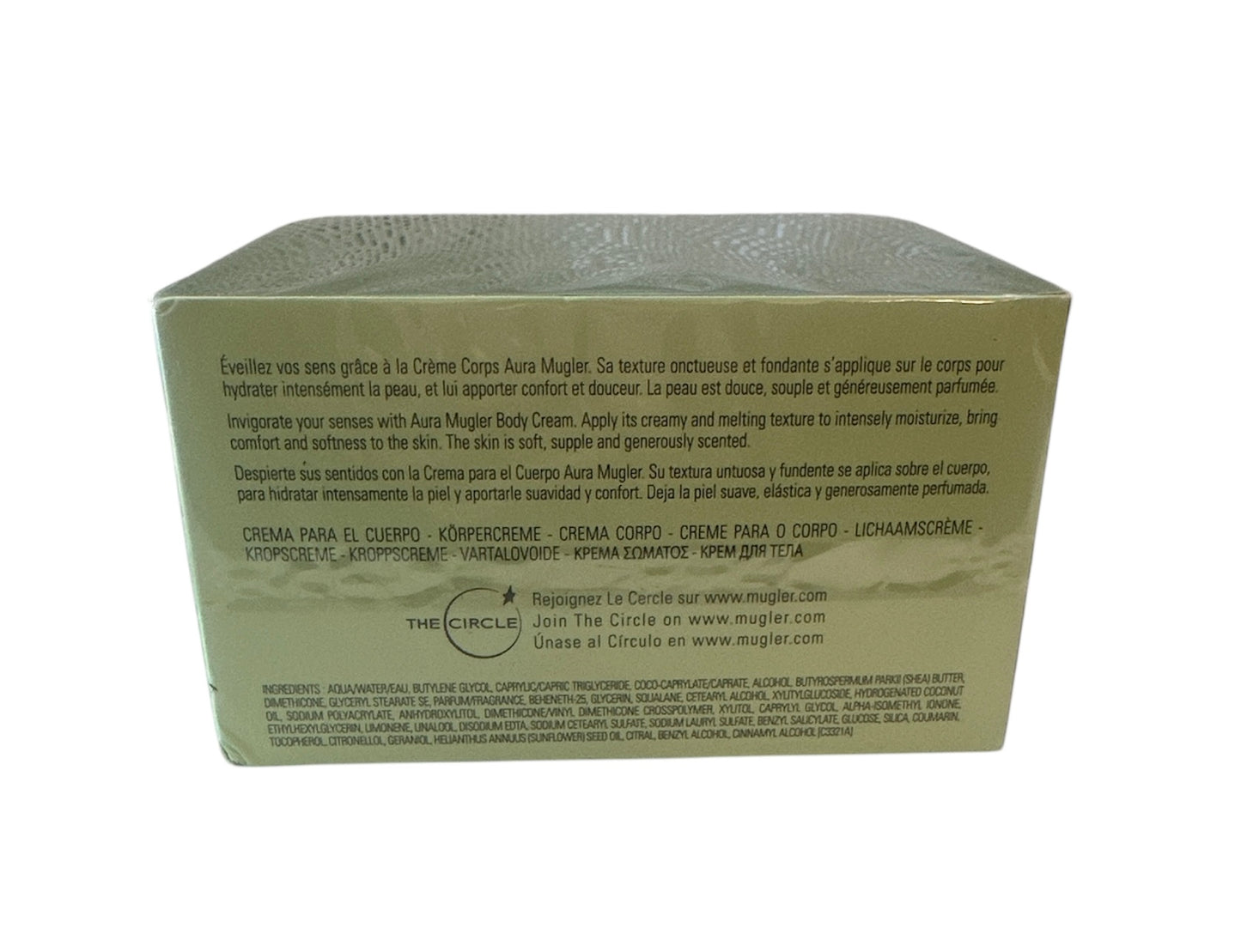 Aura Mugler Women Body Cream Daily 6.8oz 200ml