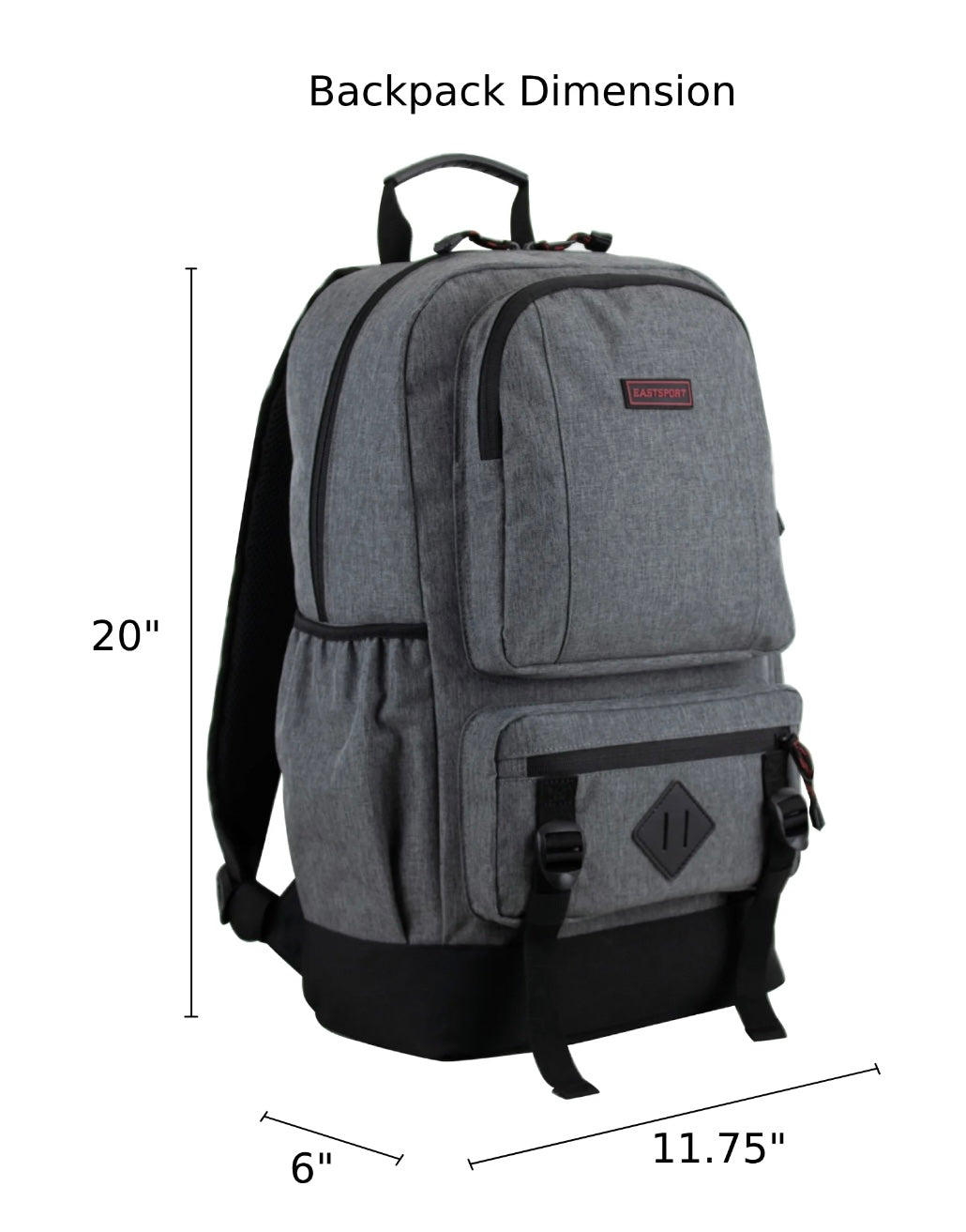 Eastsport Lexington Laptop Backpack – Dark Gray Heather