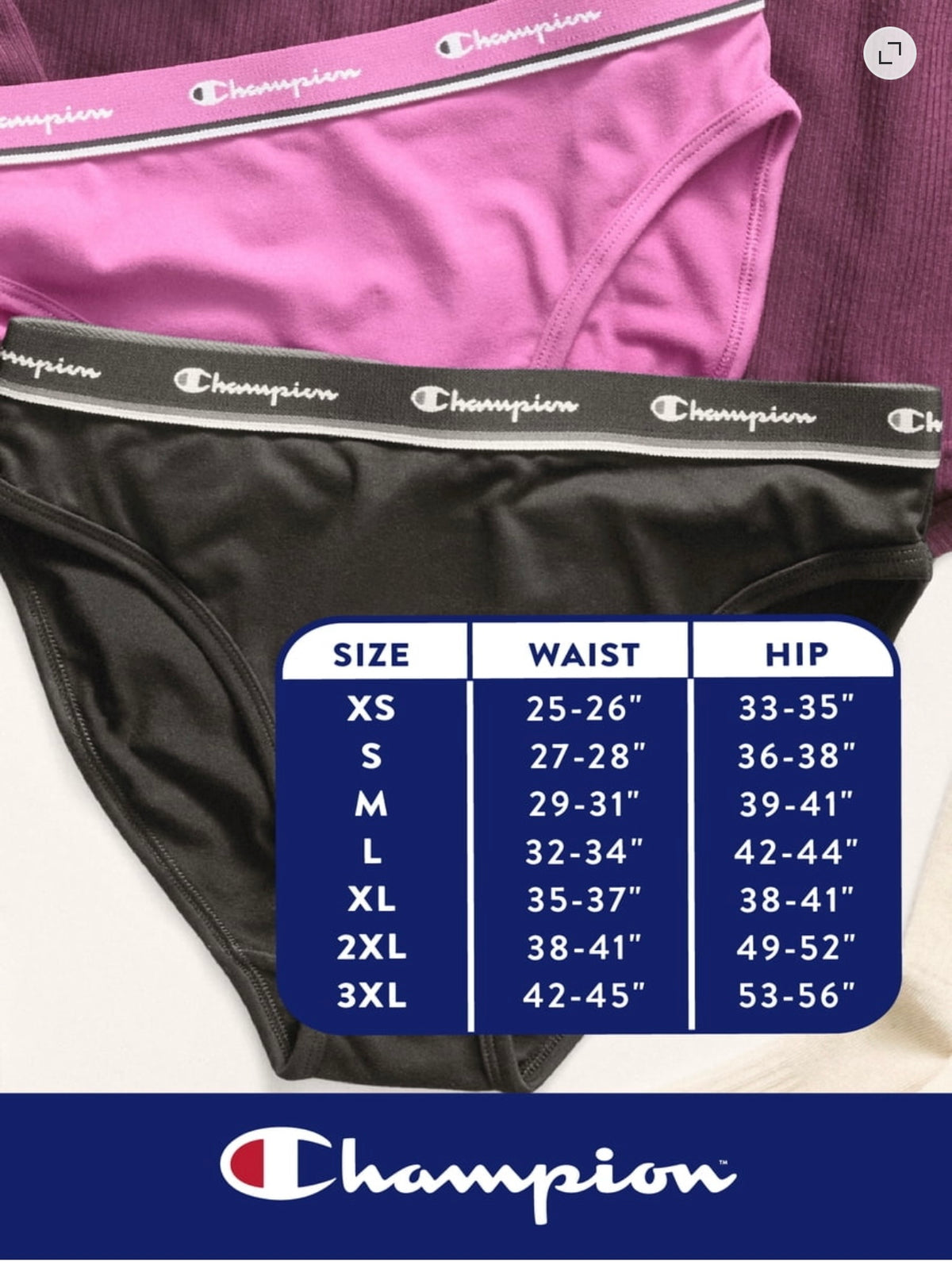 The Champion Women’s High Cut Bikini Underwear 5 Pack