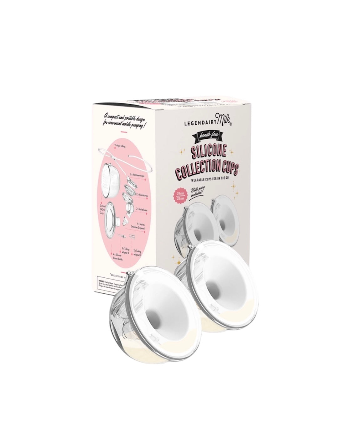 Legendairy Milk Silicone Collection Cups – 24 mm & 28 mm Breast Shields