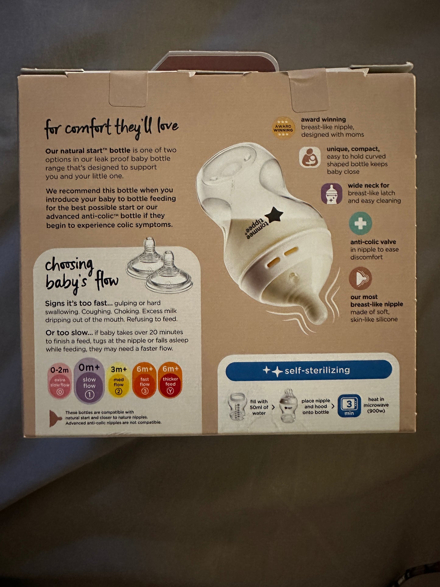 Tommee Tippee Advanced Anti‑Colic Baby Bottle – 9 oz