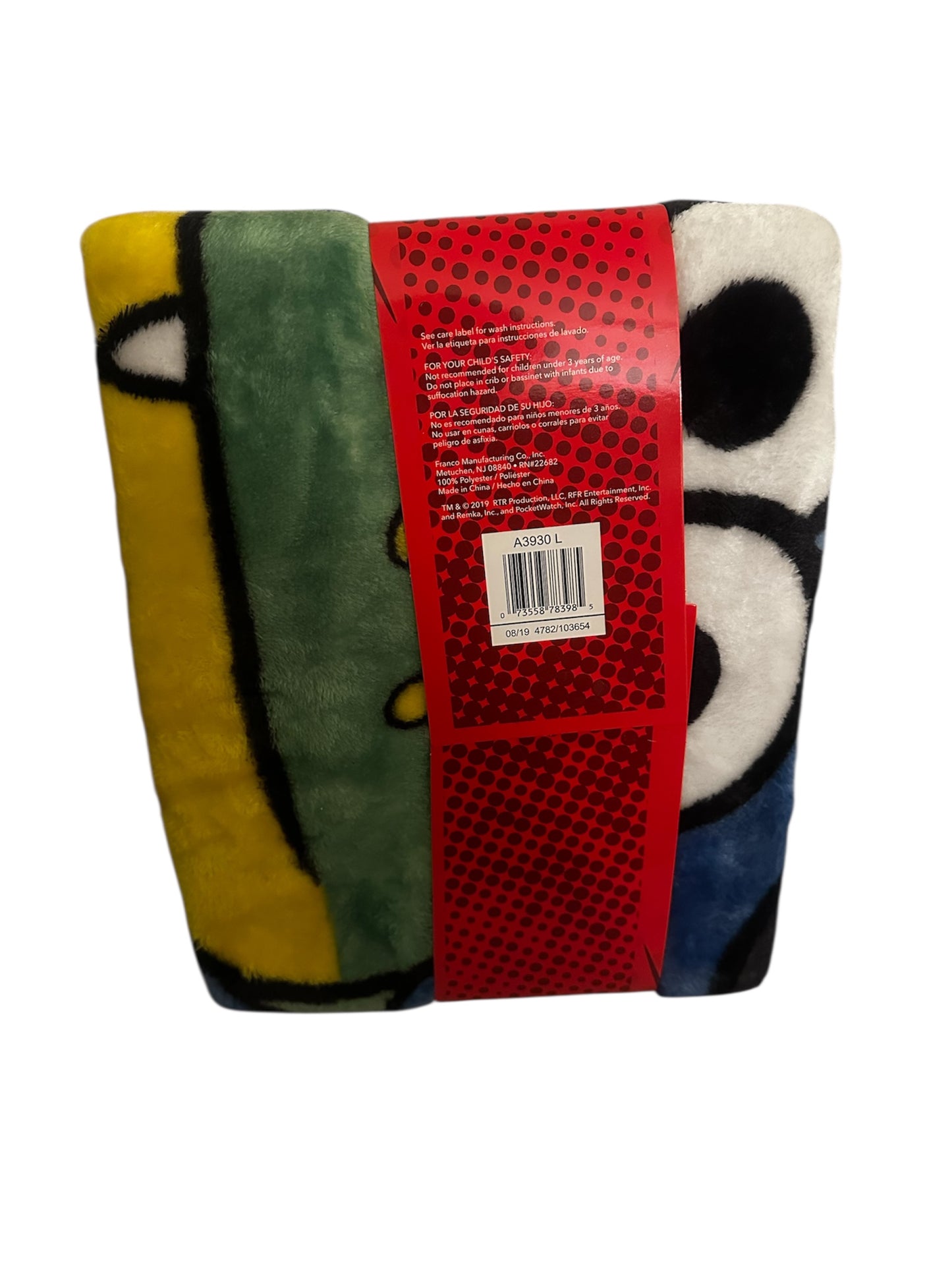 Ryan’s World Kids Silky Soft Plush Throw Blanket – Blue (40” × 50”)