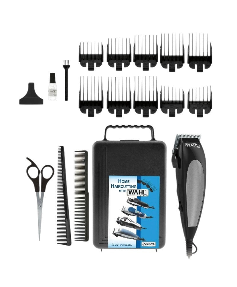 Wahl HomeCut Travel Size Hair Cutting Kit – 18‑Piece Set