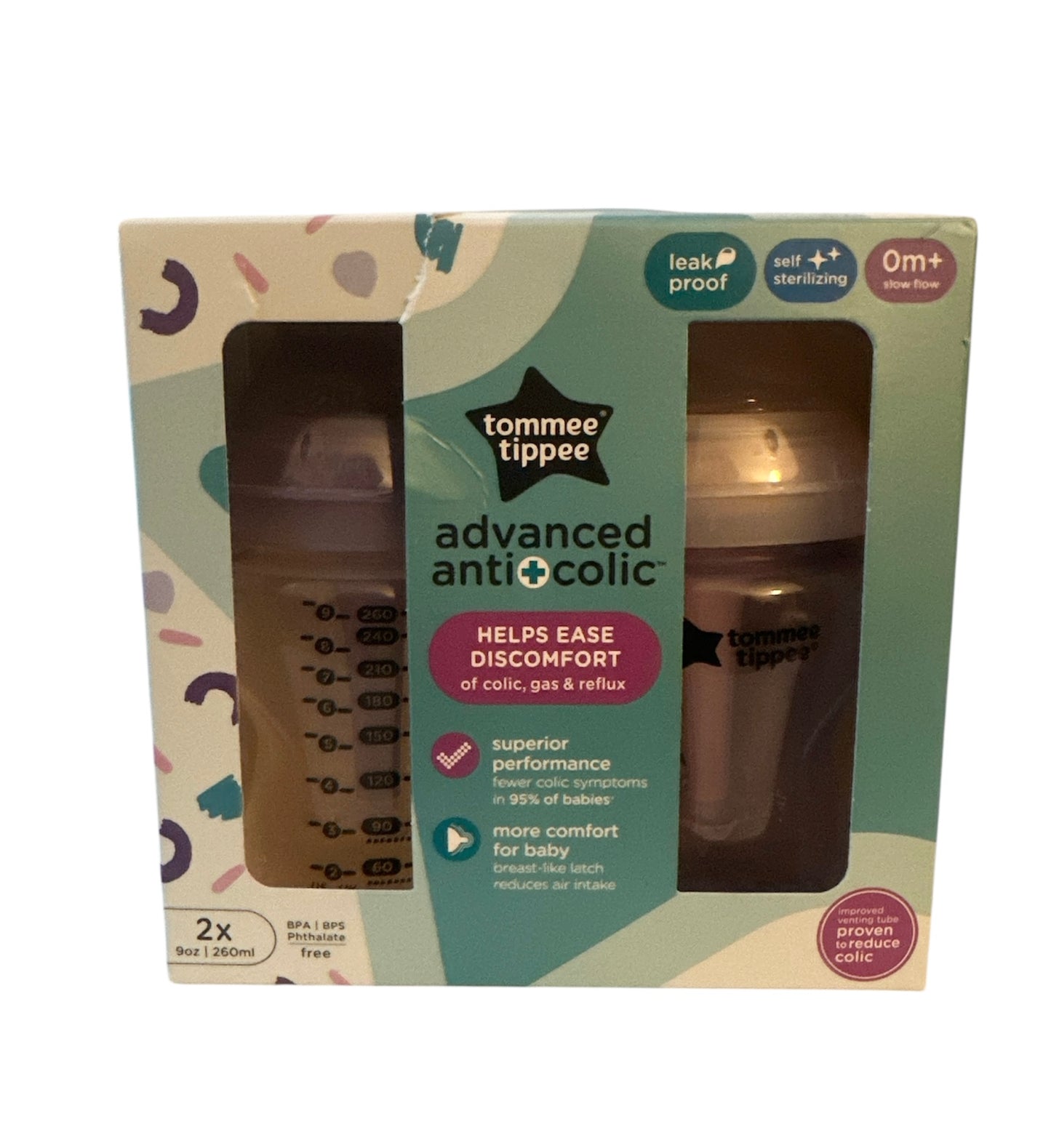 Tommee Tippee Advanced Anti‑Colic Baby Bottle – 9 oz