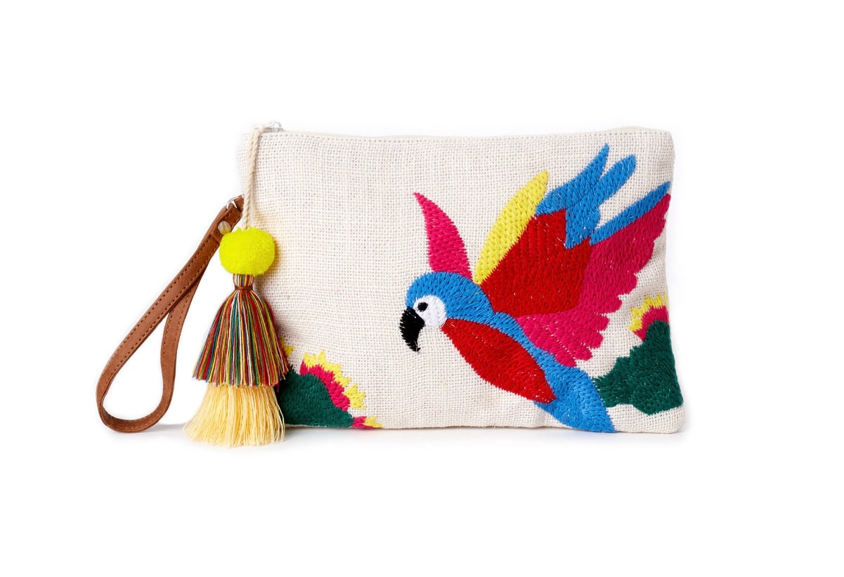 Time and Tru Embroidered Pouch
