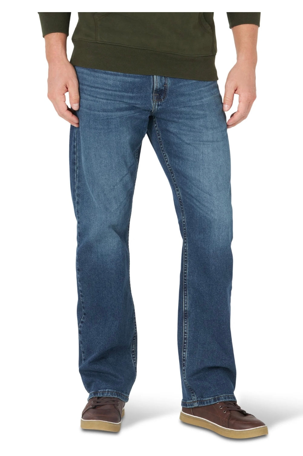 Wrangler Men’s Slim Straight Fit Jeans with Stretch