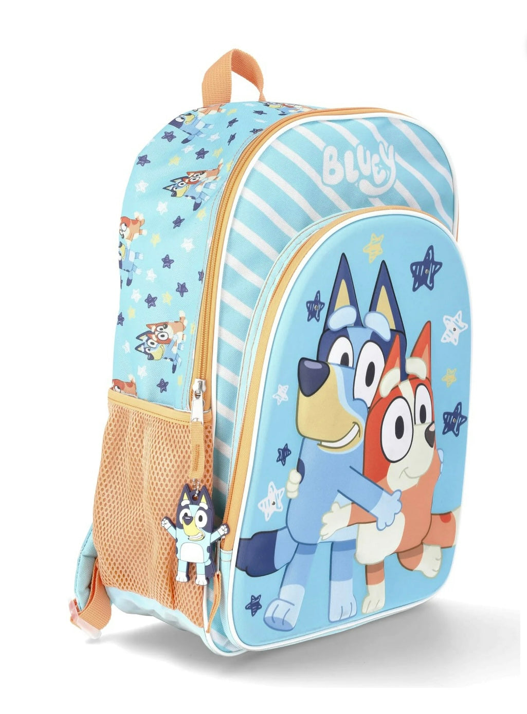 Bluey & Bingo 17” Light‑Up Stars & Stripes Backpack – Mint
