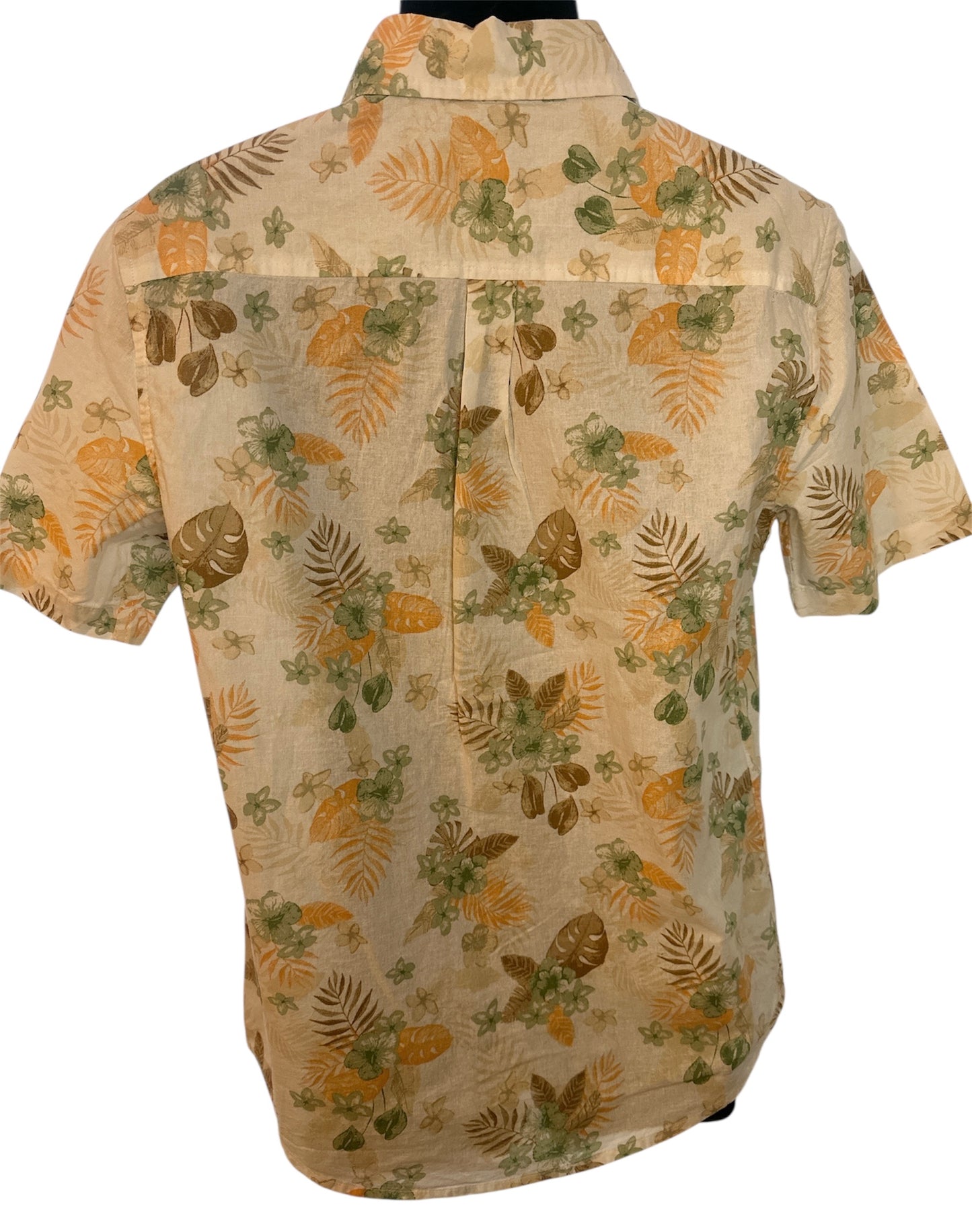 Chaps Men’s Linen-Blend Printed Woven Shirt
