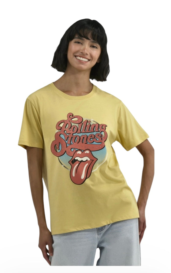 Women's Rolling Stones Graphic Tee from Time and Tru