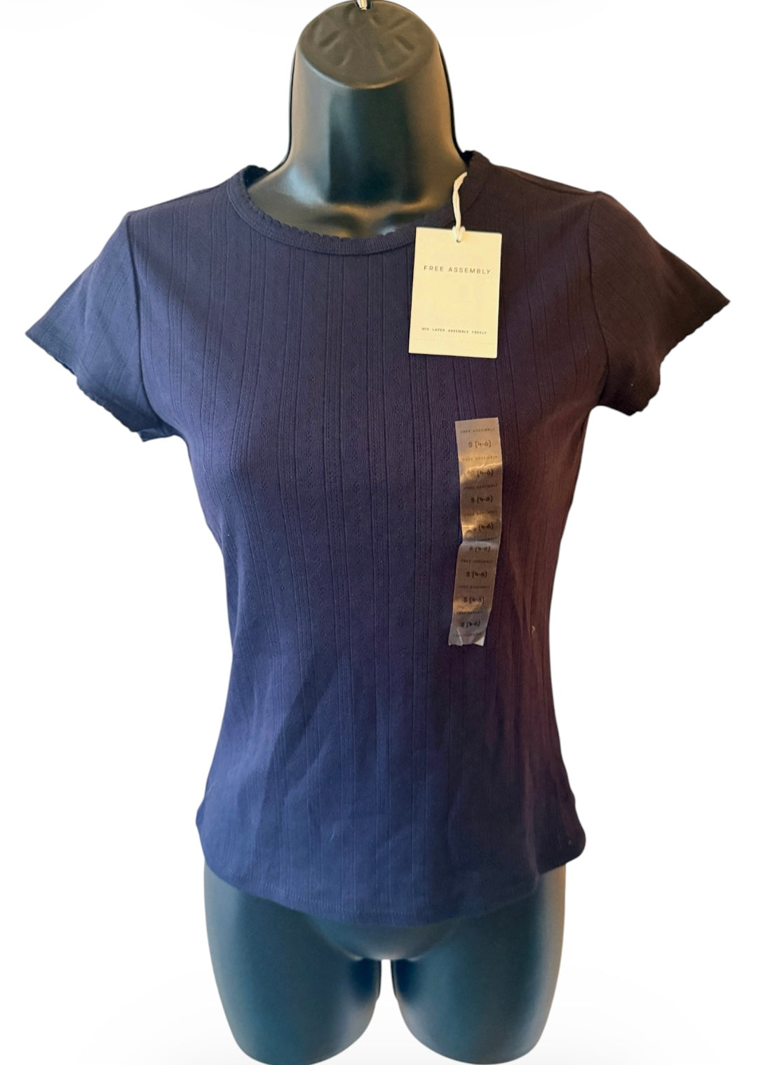 Pointelle Mini Tee for Women from Free Assembly