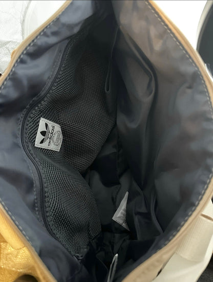 adidas Originals Puffer Shopper Tote Bag – Beige Logo