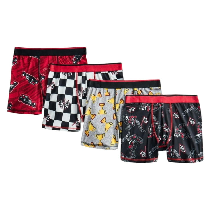 Wonder Nation Boys Boxer Briefs, 4 pack