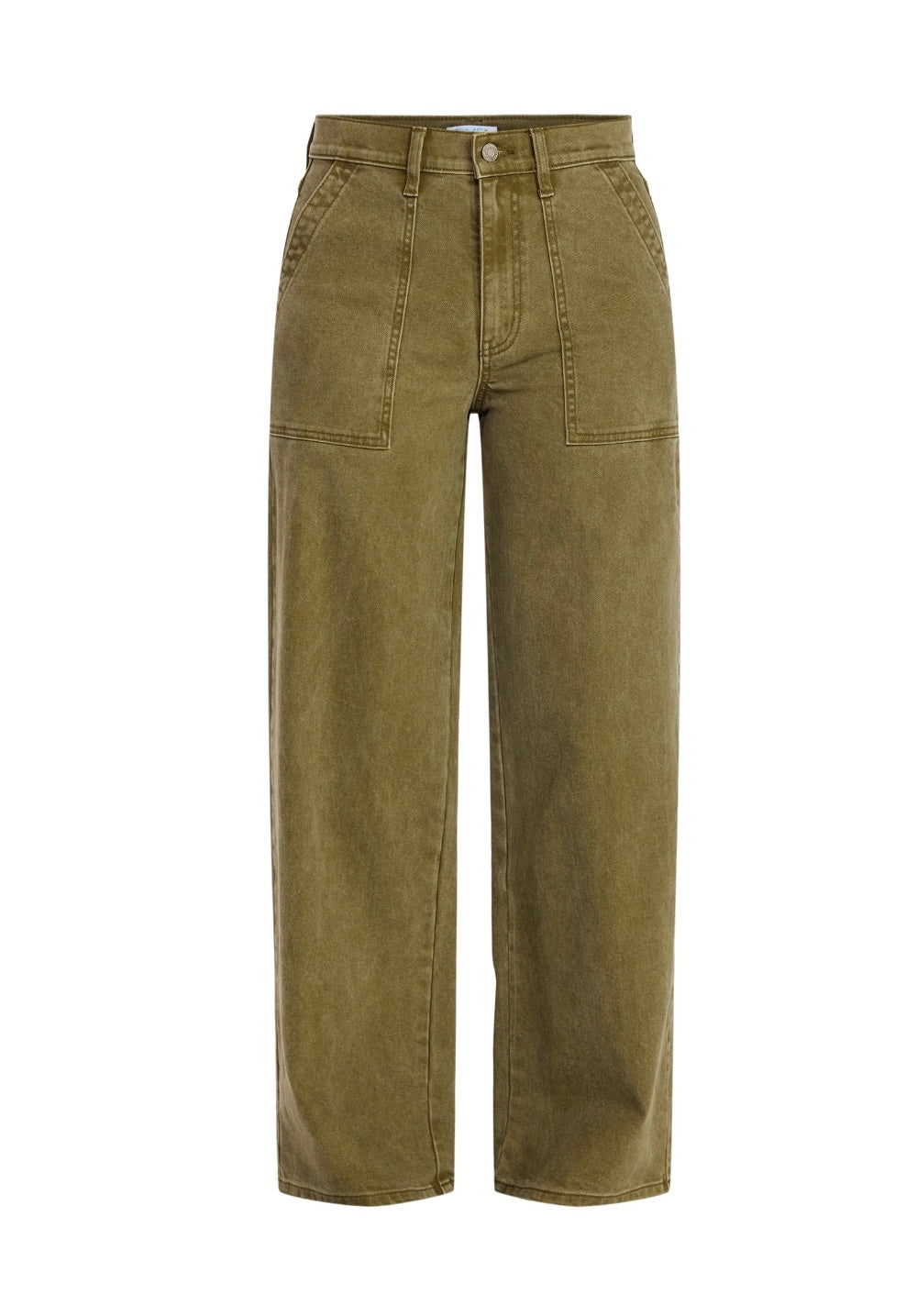Time and Tru Women's Wide Leg Utility Trousers, 31" Inseam