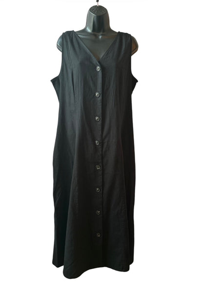 Women’s Sleeveless Button Down Midi Dress from Time and Tru