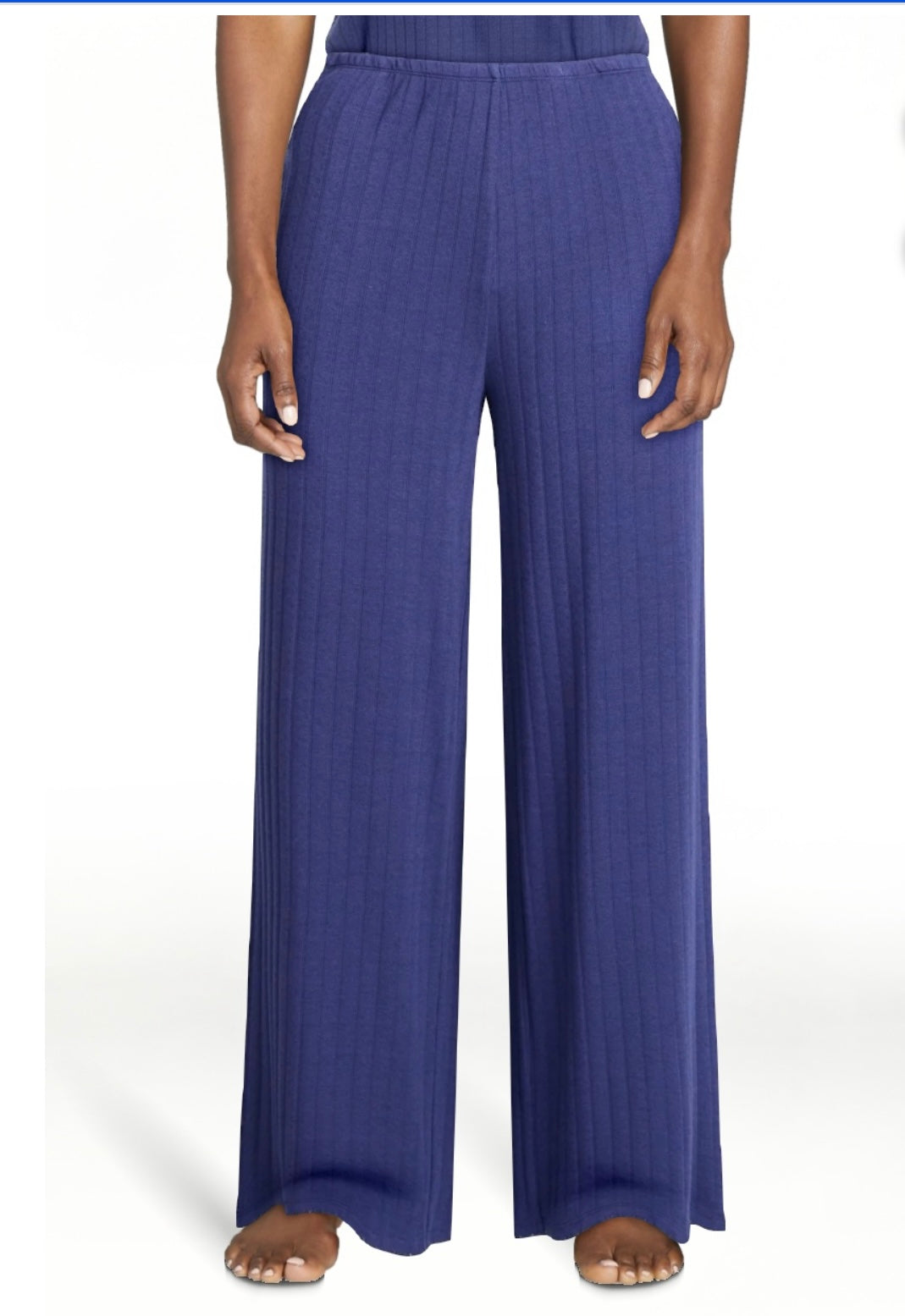 Joyspun Women’s Pointelle Knit Sleepwear Pants, 30'' Inseam