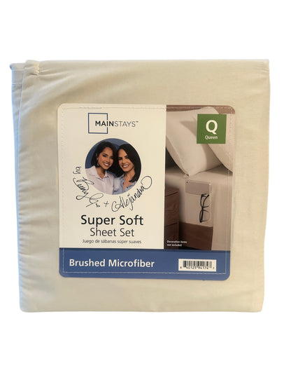 Mainstays by Becky G & Alejandra 4‑Piece Super Soft Microfiber Bed Sheet Set