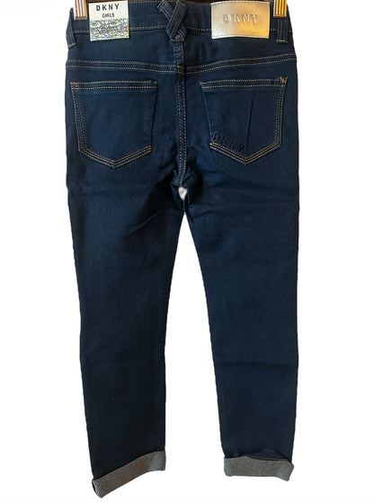 DKNY Girls Full-Length Stretch Denim Jeans – Regular Rise