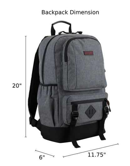 Eastsport Lexington Laptop Backpack – Dark Gray Heather