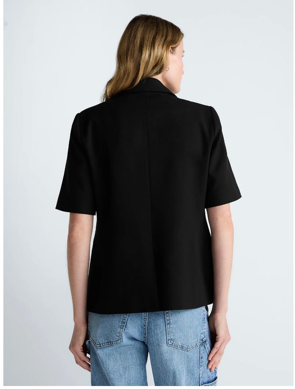 Scoop Women's and Women's Plus Short Sleeve Boxy Blazer