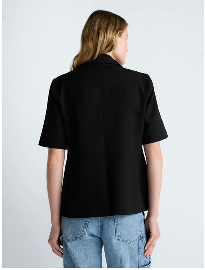 Scoop Women's and Women's Plus Short Sleeve Boxy Blazer