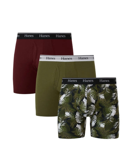 Hanes Originals Men’s Stretch Cotton Boxer Briefs – 3 Pack