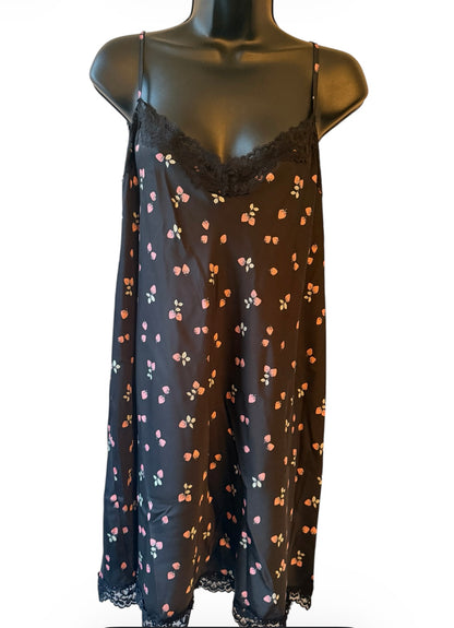 Lace Trim Stretch Satin Chemise for Women from Joyspun