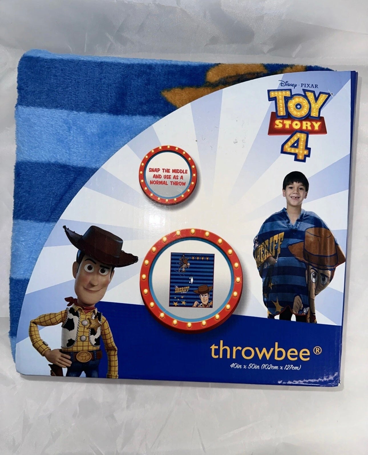 Disney Pixar Toy Story 4 Throwbee –Wearable Blanket (50″ × 40″)
