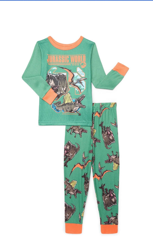 Jurassic World Boys’ Long Sleeve Pajama Set – Top & Pant