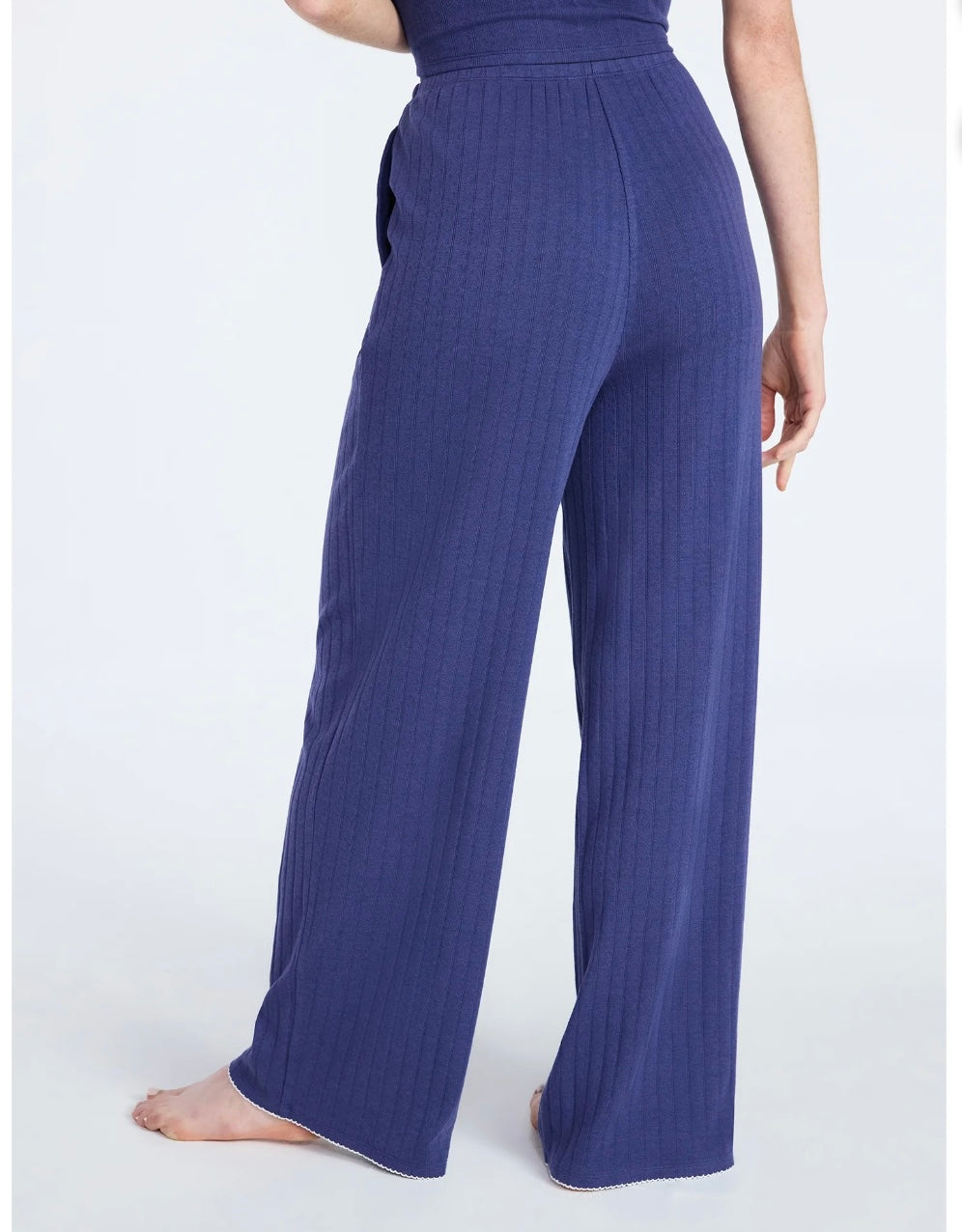 Joyspun Women’s Pointelle Knit Sleepwear Pants, 30'' Inseam