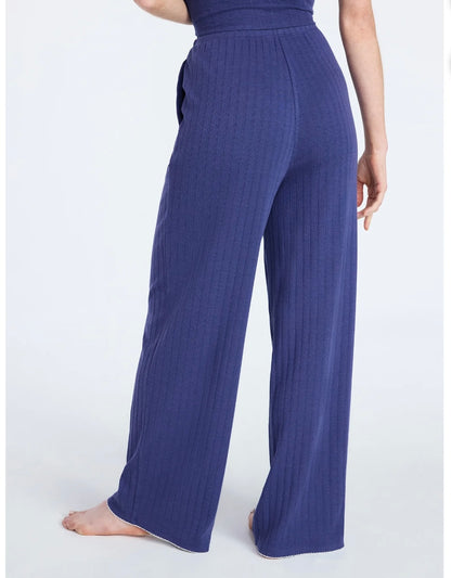 Joyspun Women’s Pointelle Knit Sleepwear Pants, 30'' Inseam