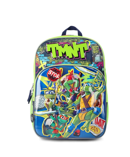 Teenage Mutant Ninja Turtles Boys’ 17″ 3D Glow‑In‑The‑Dark Backpack – Green