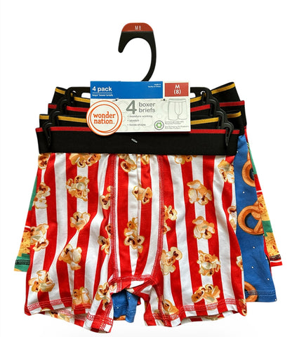 Wonder Nation Boys Boxer Briefs, 4 pack