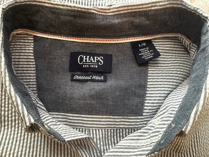 Chaps Men’s Short Sleeve Seersucker Woven Shirt