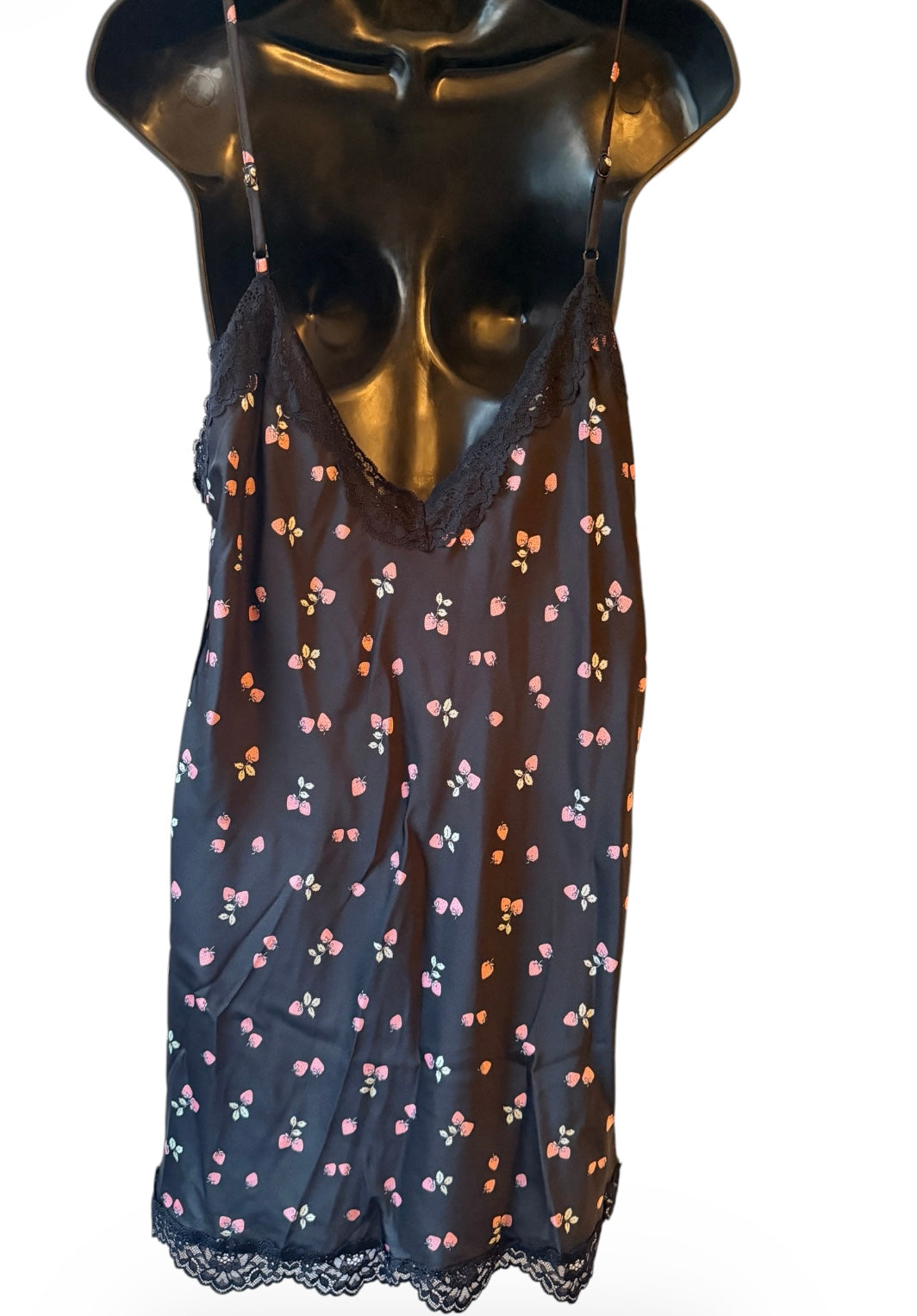 Lace Trim Stretch Satin Chemise for Women from Joyspun