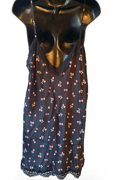 Lace Trim Stretch Satin Chemise for Women from Joyspun