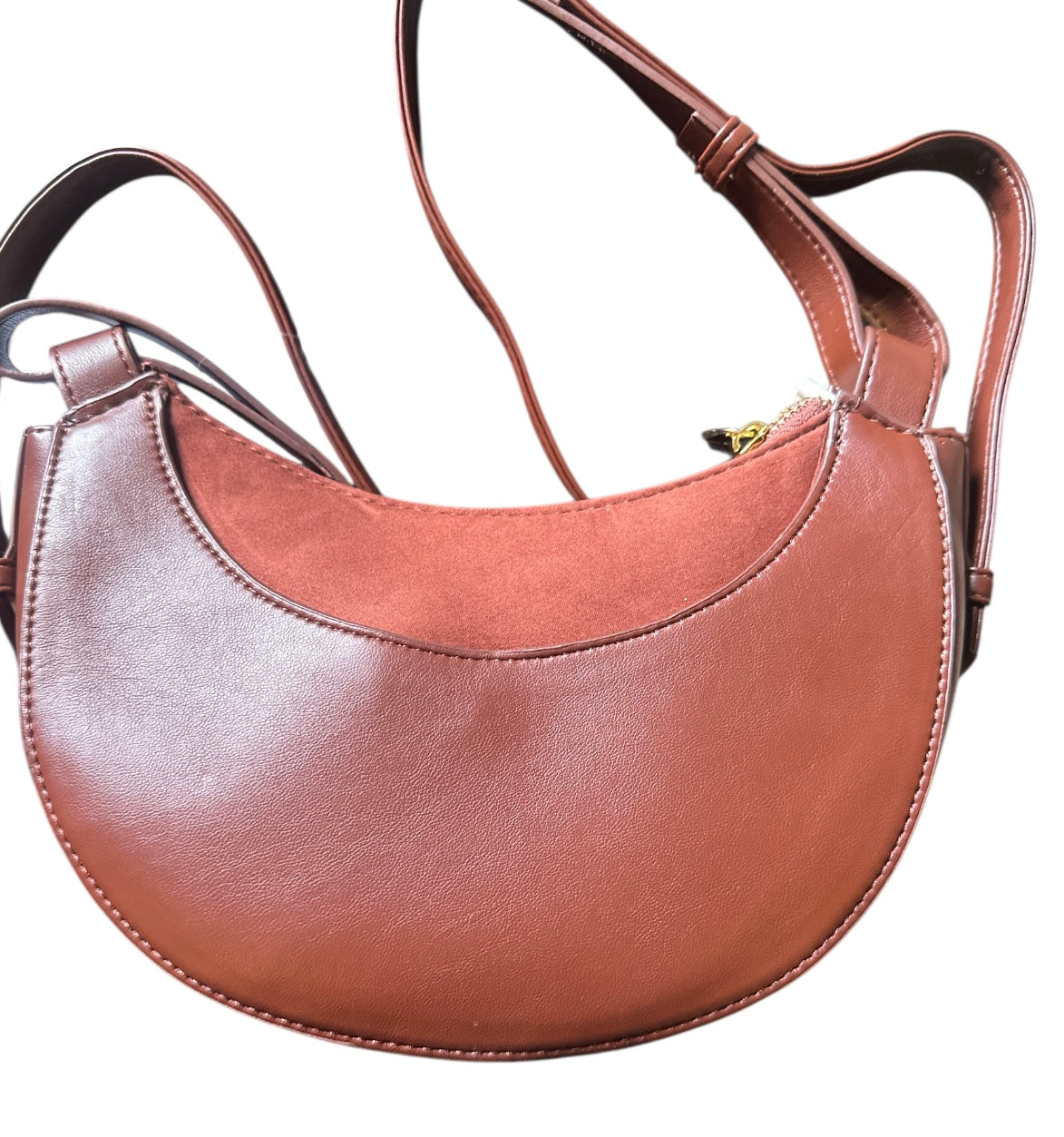 Time & Tru Olivia Crossbody, Redwood Bark