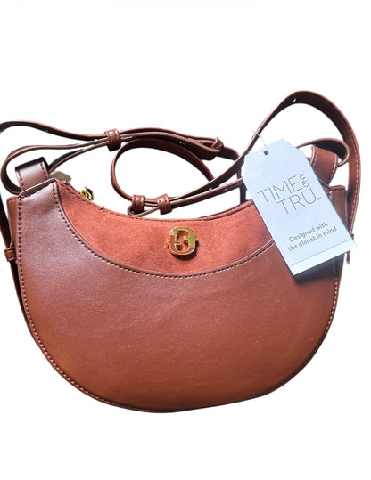 Time & Tru Olivia Crossbody, Redwood Bark