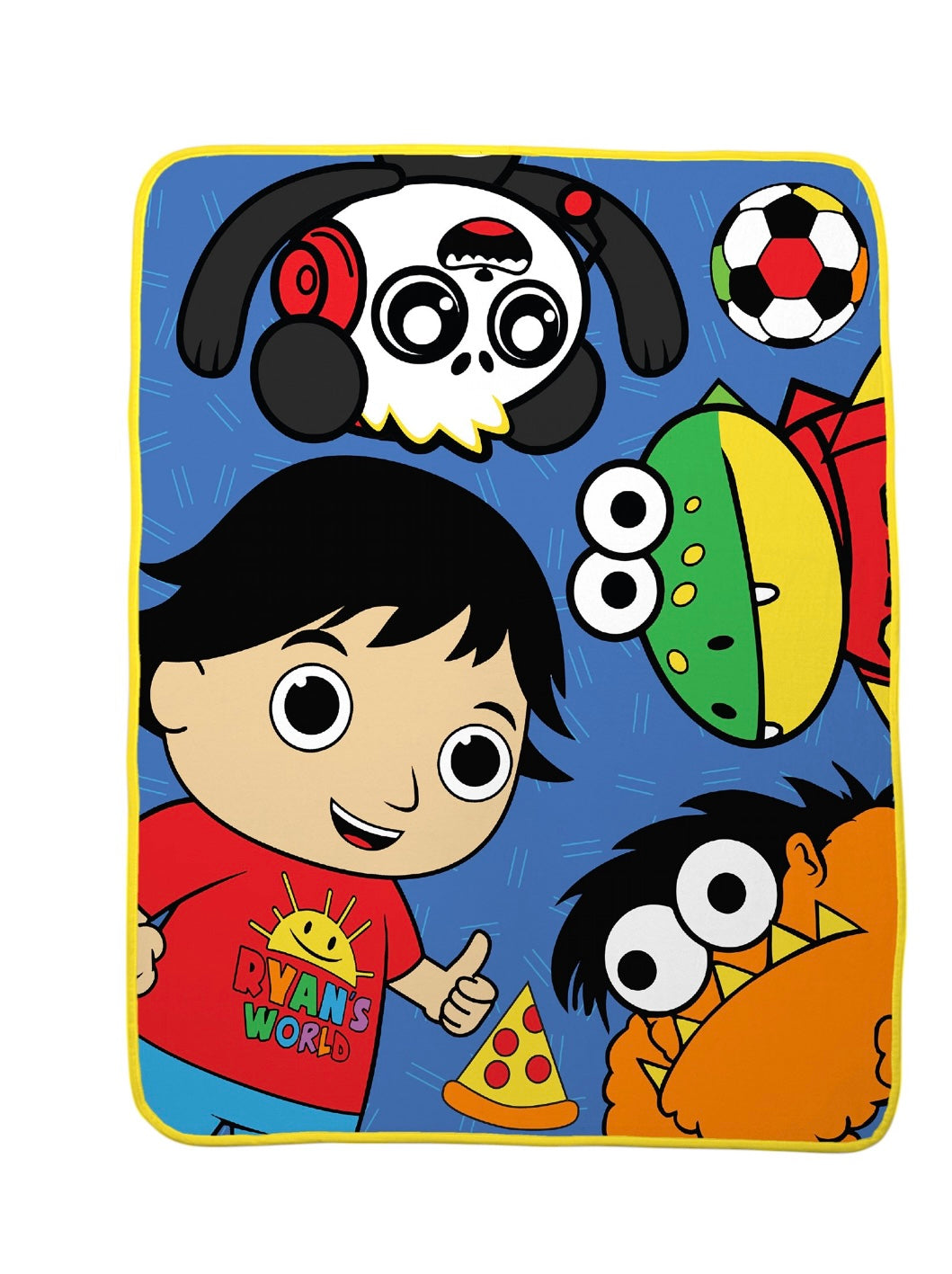 Ryan’s World Kids Silky Soft Plush Throw Blanket – Blue (40” × 50”)