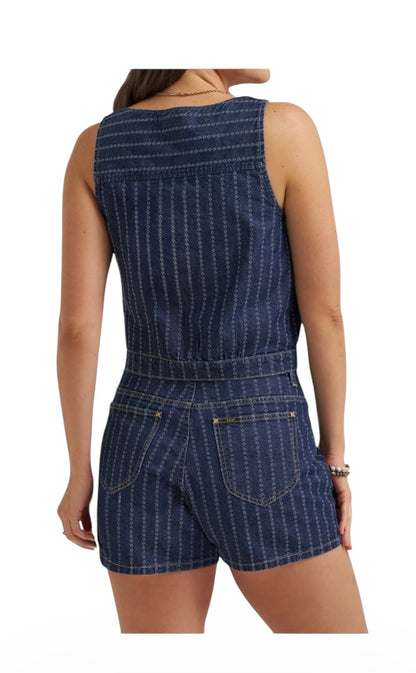 Lee® Women's Heritage V-Neck Sleeveless Button Down Top