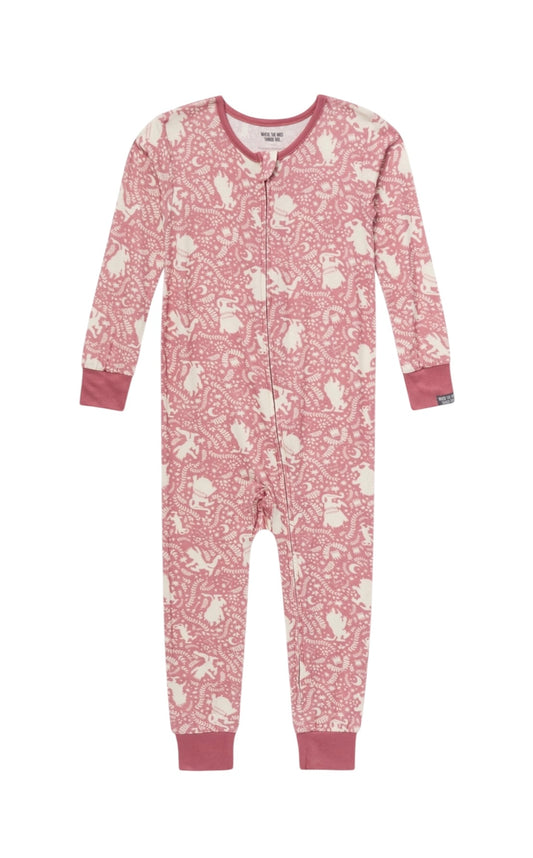 Modern Moments x Where the Wild Things Are One‑Piece or Two-Piece Pajama Sleeper – Neutral