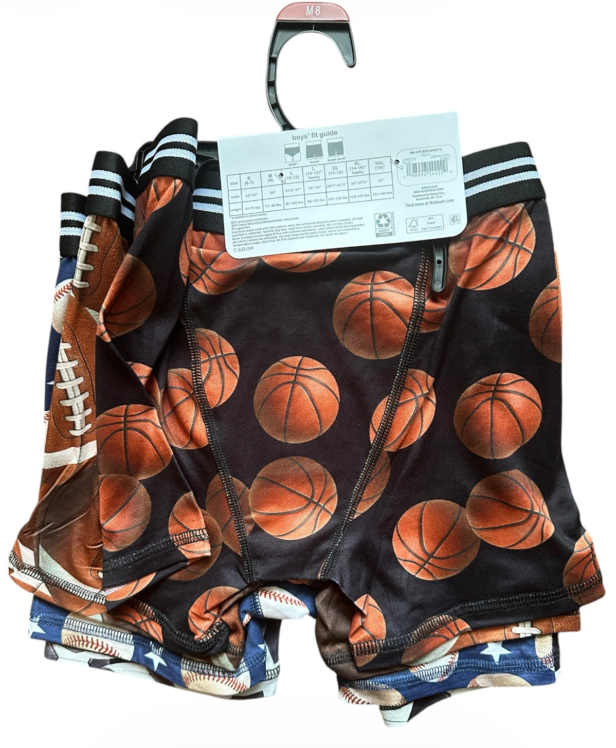Wonder Nation Boys Boxer Briefs, 4 pack
