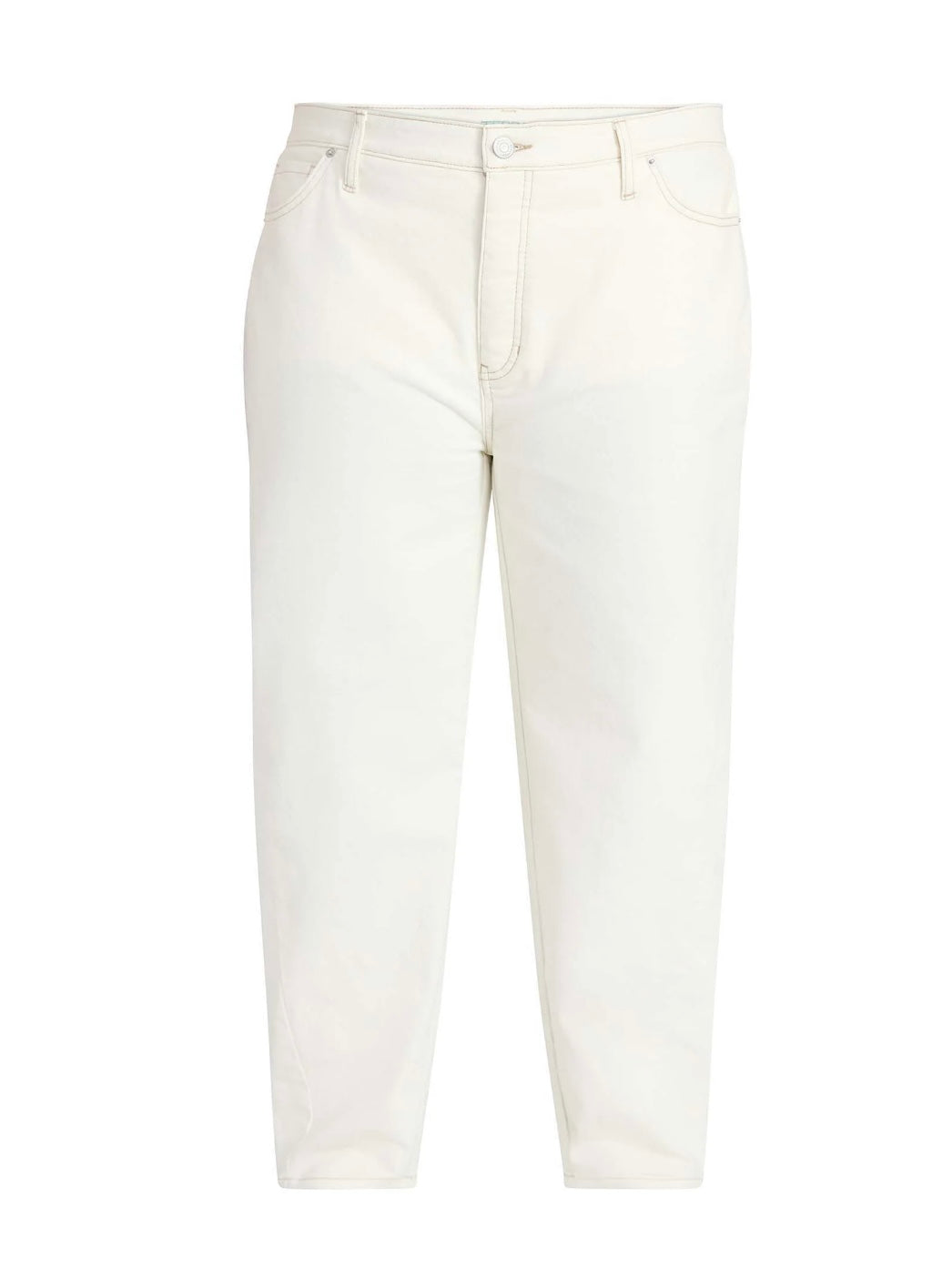 Terra & Sky Women's Plus Size High Rise Barrel Jeans, 28" Inseam