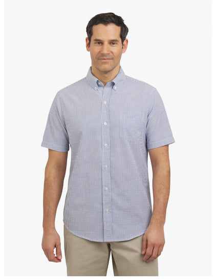 Chaps Men’s Short Sleeve Seersucker Woven Shirt