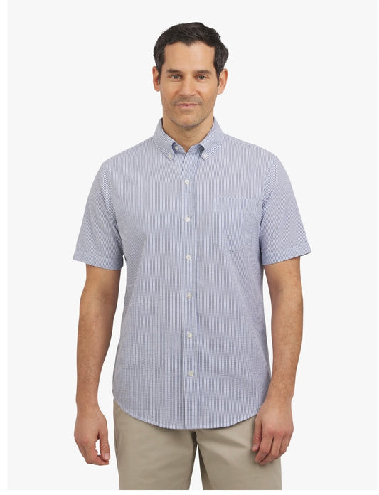 Chaps Men’s Short Sleeve Seersucker Woven Shirt