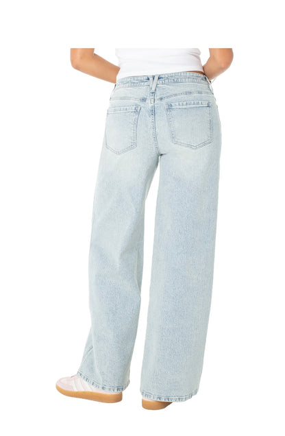 Celebrity Pink Women's and Women's Plus Baggy Wide Leg Jeans