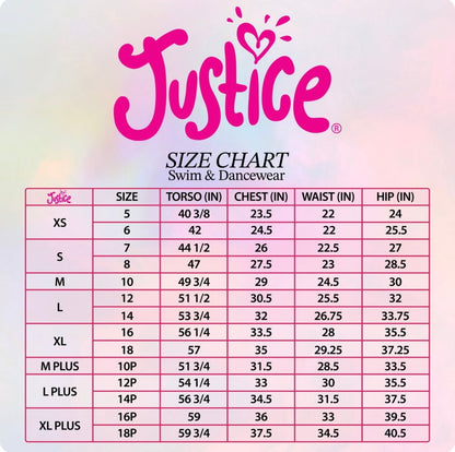 Justice Long Sleeve Gymnastics and Dance Leotard for Girls