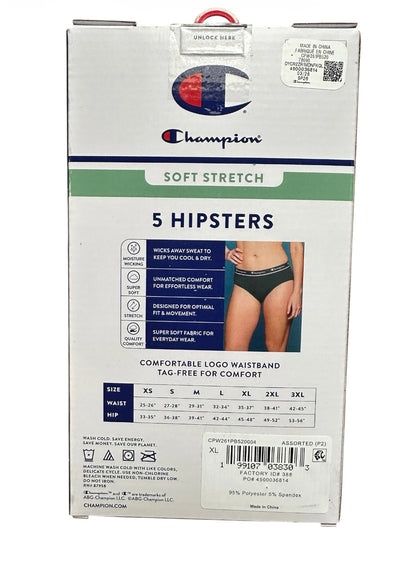 The Champion Women’s Wear 360 Seamless High Cut Hipster 5 Pack
