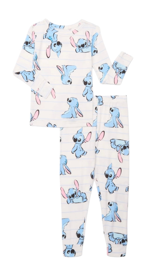 Stitch Girls’ 2‑Piece Pajama Set – Top & Pants