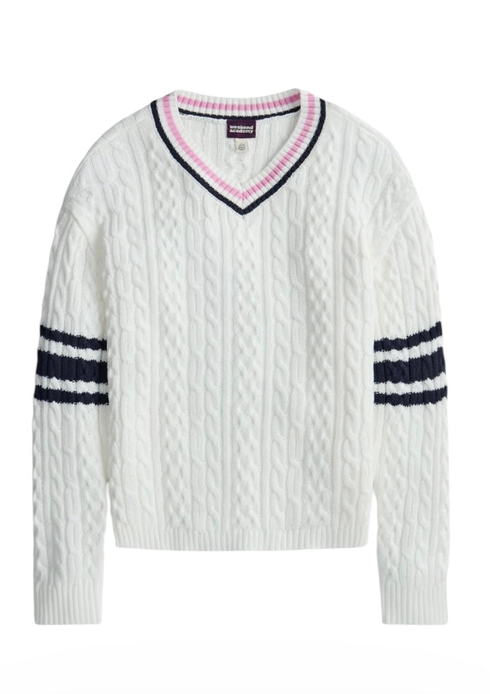 Girl’s Varsity Pullover Sweater from Weekend Academy
