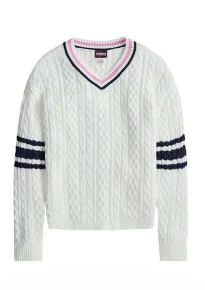 Girl’s Varsity Pullover Sweater from Weekend Academy